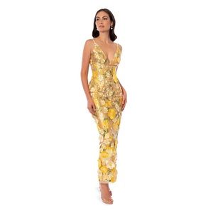 Helsi Norah Gown in Floral Yellow